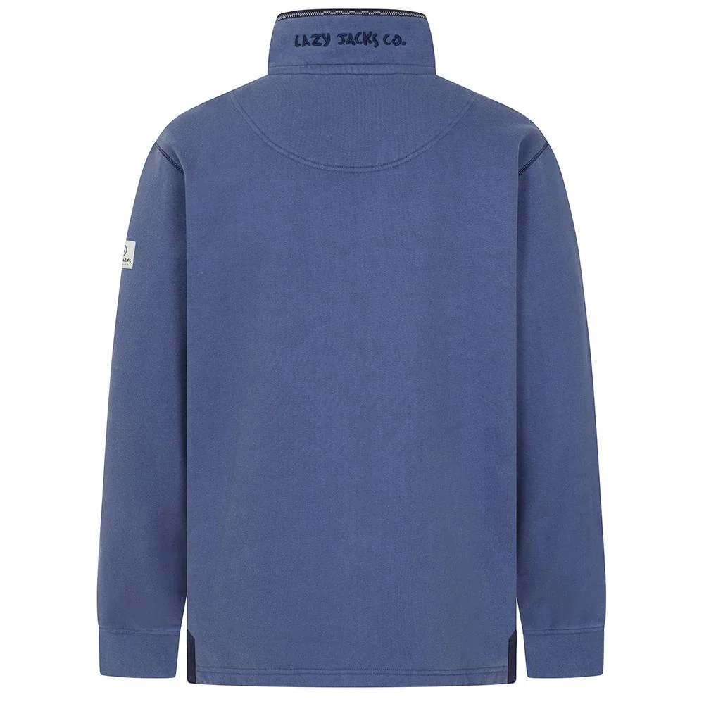 1/4 Zip Plain Men's Sweatshirt - Image 3