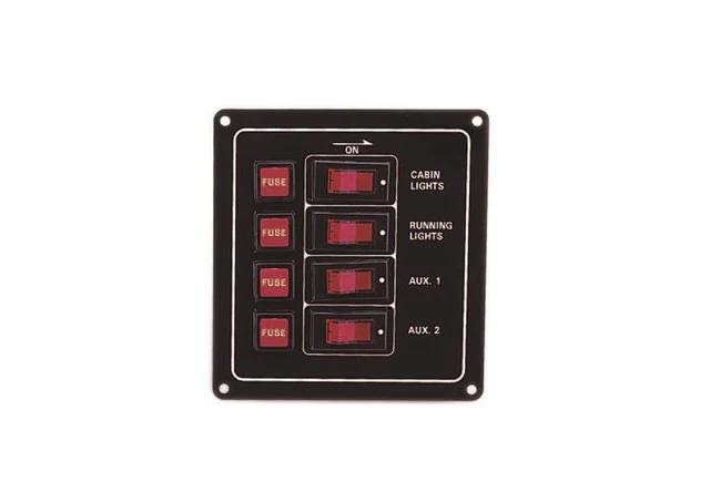 12v 4 Way Fused Switch Panel - Image 2