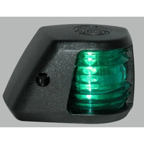 Aquasignal Series 20 Starboard Light Black Case