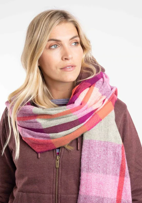 Badida Check Ladies Scarf - Image 4
