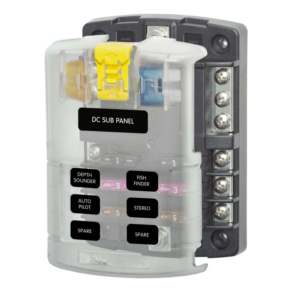 Blue Sea 6 Circuits Fuse Block - Image 2