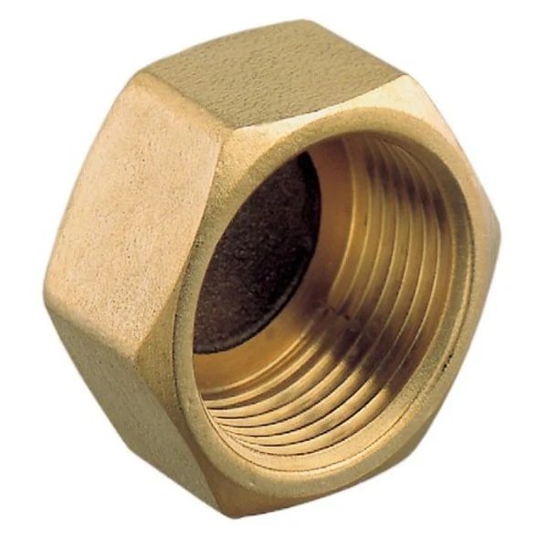 Brass Hex Female Cap 1-4" BSP