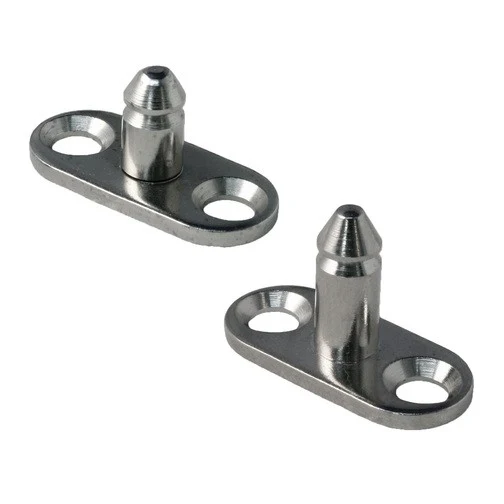 Brass Nickel Plated Pull Up Studs (x2) - Image 4