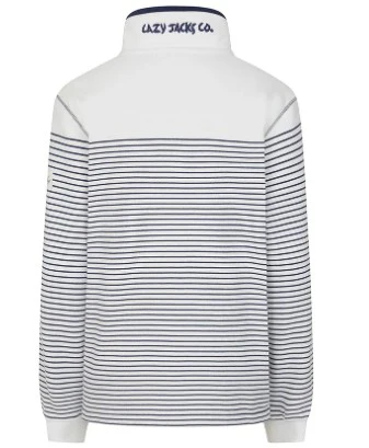 Lazy Jacks Button Neck Sweatshirt - Image 4