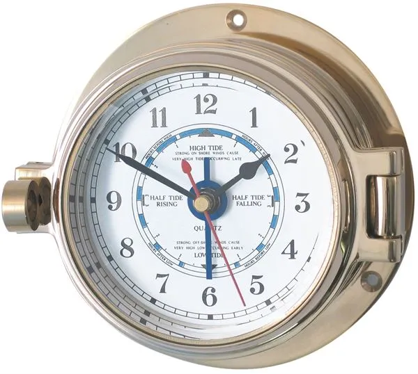 Channel Range Tide Clock – Brass