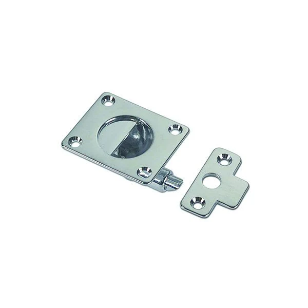 Chrome Cupboard Latch 50 x 42mm