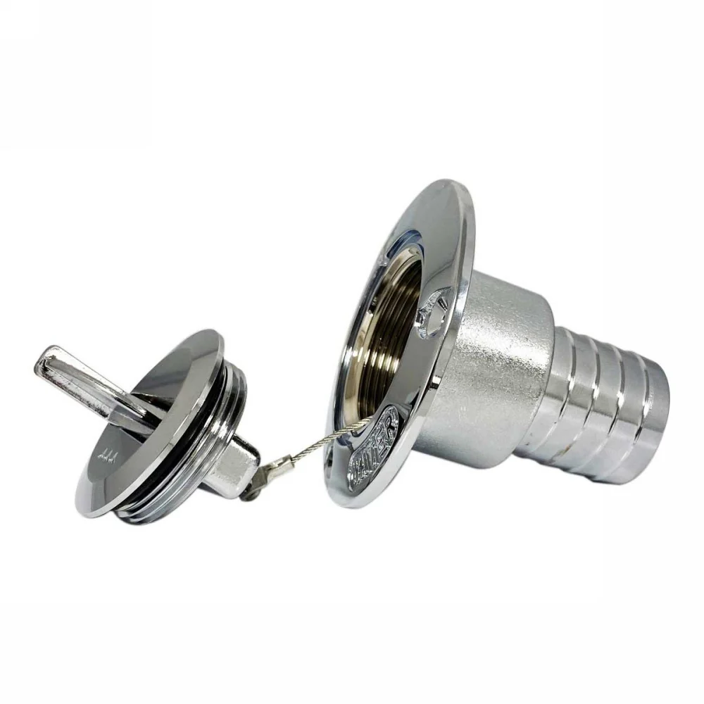 Chrome Water Deck Filler For 38mm Hose