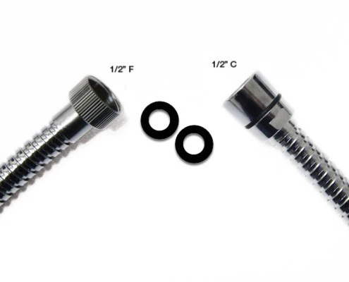Chromed Brass Shower Hose 1-2"F x 1-2"F C - 1.5m