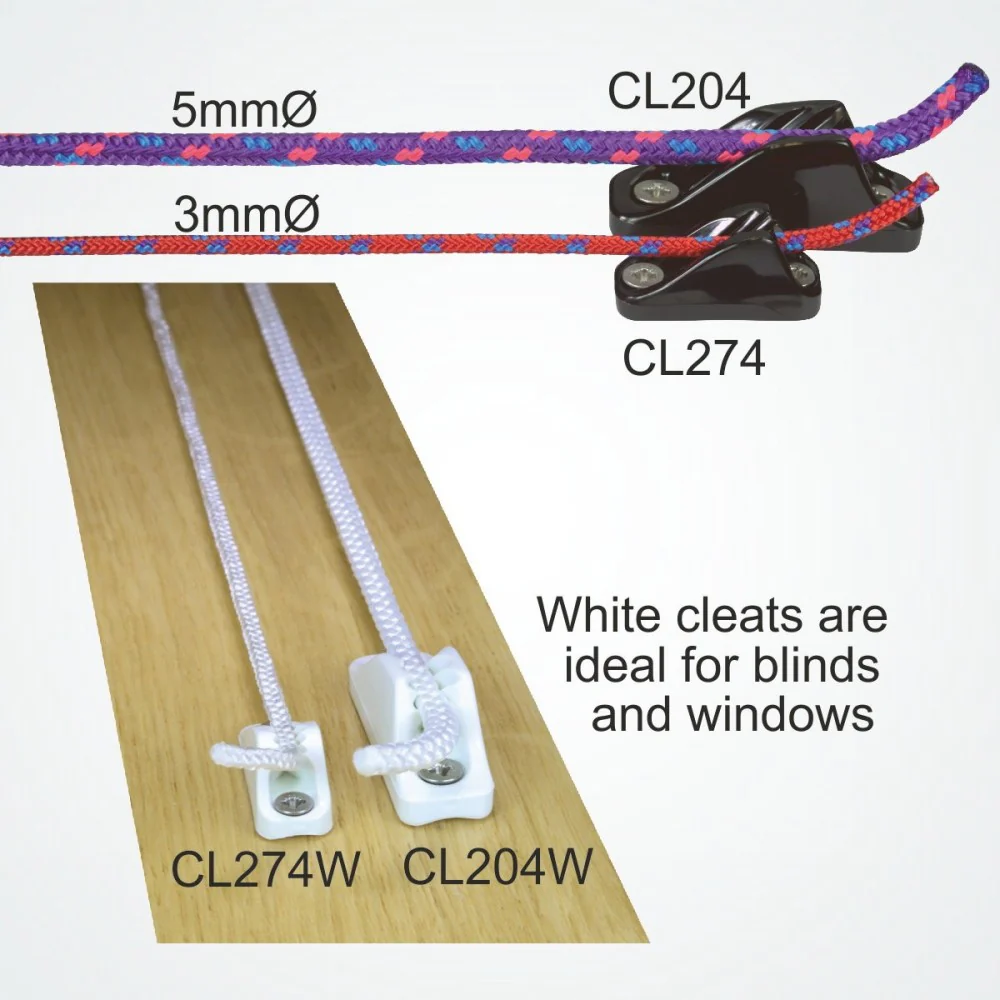 Clamcleat CL204 Mini Rope Cleat 3-6mm - Image 3