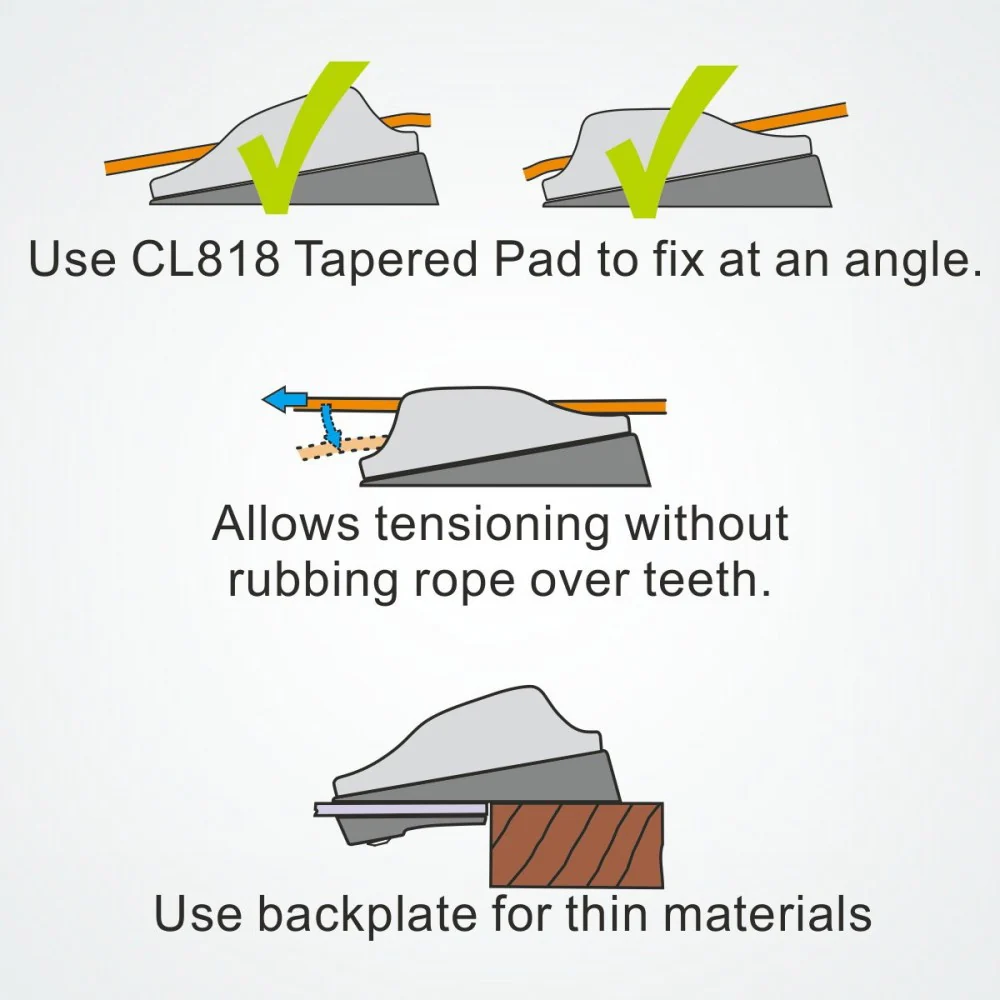 Clamcleat CL204 Mini Rope Cleat 3-6mm - Image 7