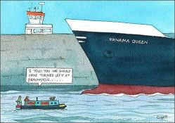 Claudia Myatt cartoon card Panama Queen - Image 2