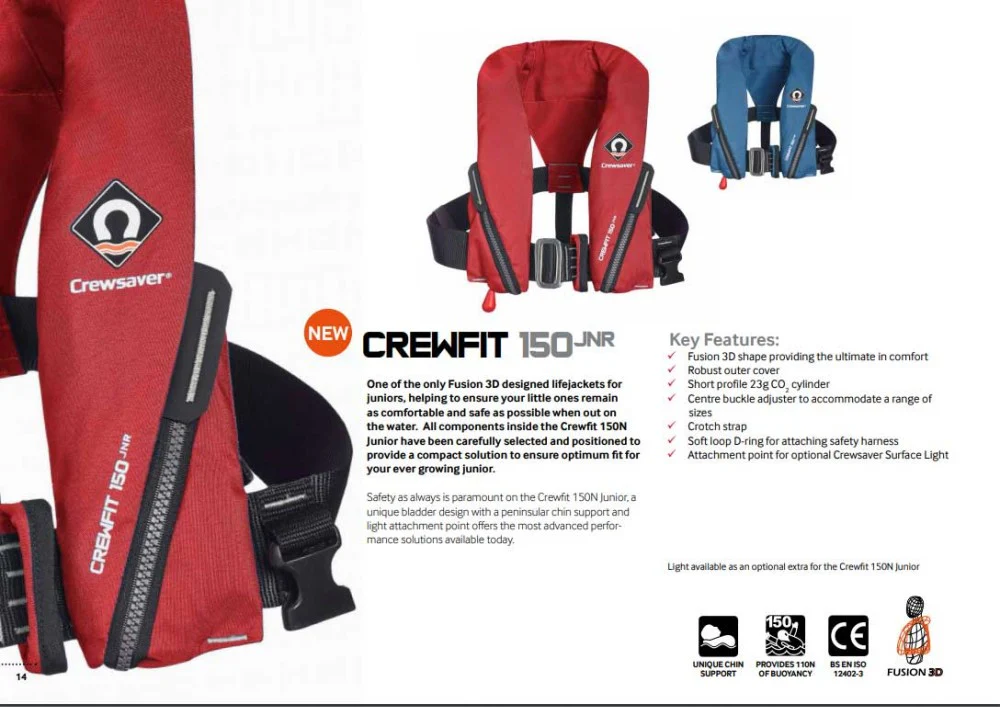 Crewsaver CrewFit 150N Junior Lifejacket Automatic with Harness - Image 5
