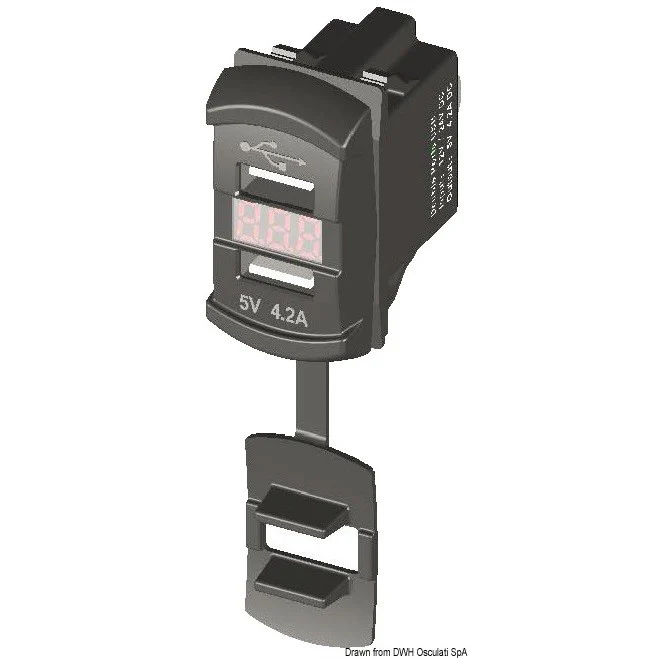 Dual USB plug + voltmeter - Image 3