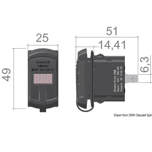 Dual USB plug + voltmeter - Image 4