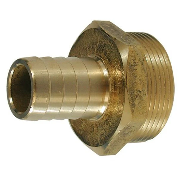 DZR Hose Connector 3-4" BSP Taper Male - 3-8" Hose
