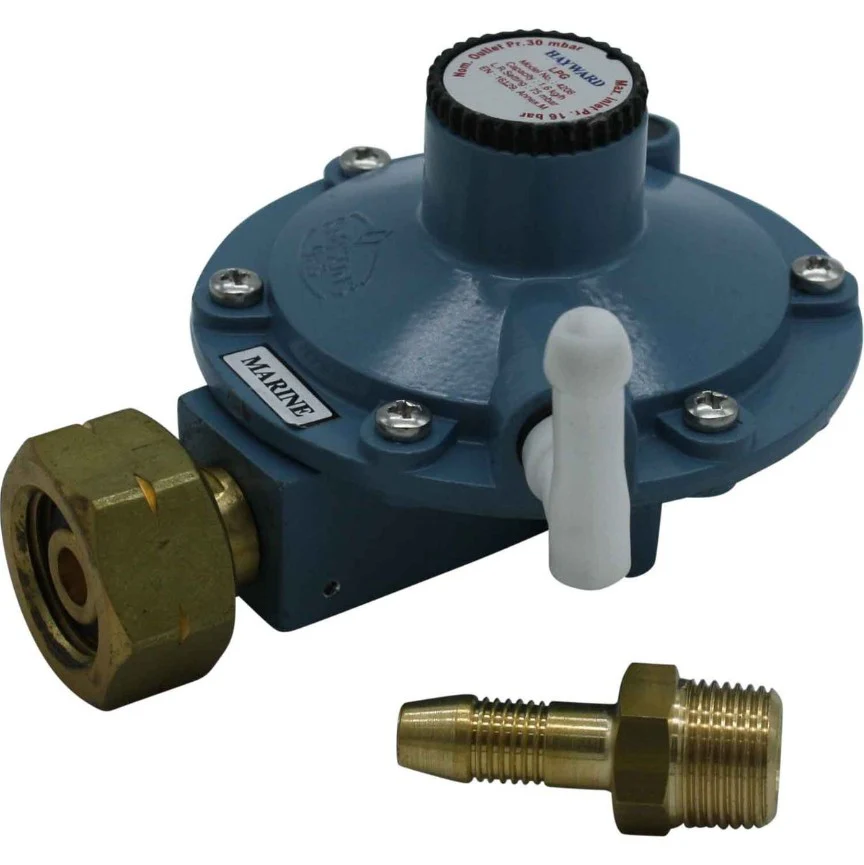 GasBOAT 4208 Marine Gas Regulator for Propane/Butane (21.8mm LH Nut) - Image 2