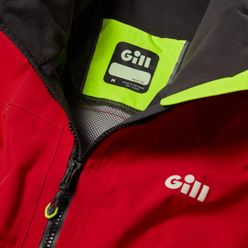 Gill Mens OS3 Coastal Jacket - Red - Image 4