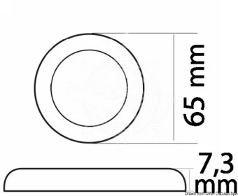 Gomeisa LED Ultra Flat Interior Ceiling Light Touch Switch 13.441.02 - Image 3