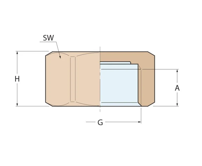 Guidi Bronze 1 1/4 inch Cap BSP - Image 2