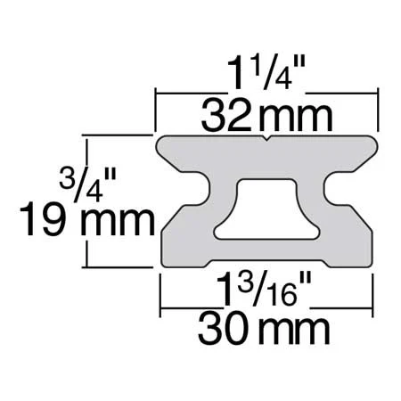 Harken 32mm Low-Beam Pinstop Track (1.8m) - R32.1.8M - Image 3