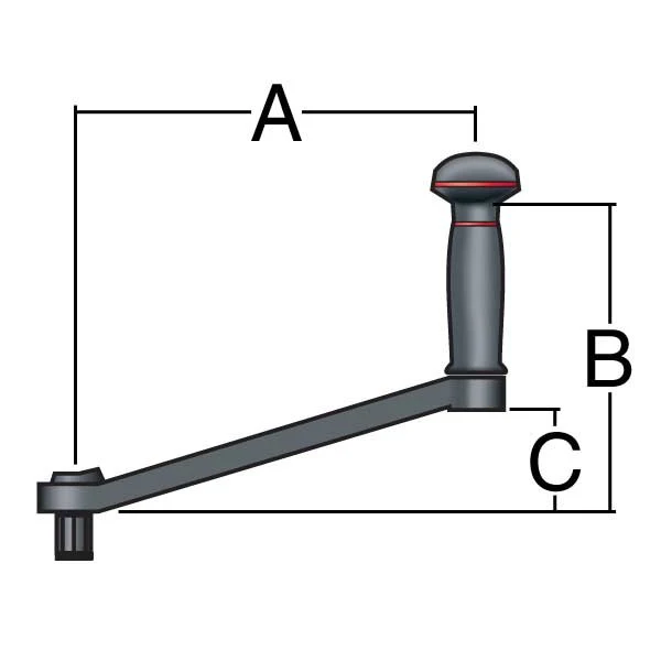 Harken 8 inch Aluminium Speed Grip Winch Handle 203mm - B8ASG - Image 3