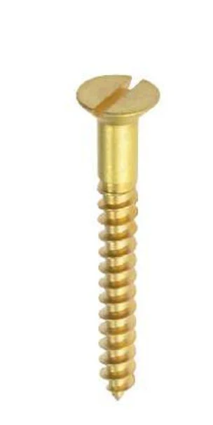Holt Brass Countersunk Slotted Woodscrew - Image 4