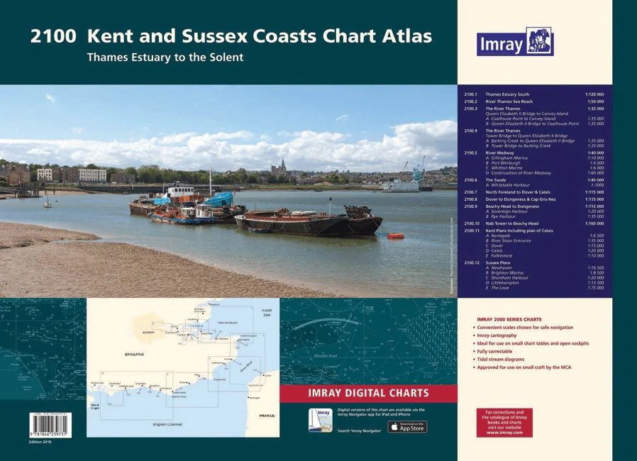 Imray 2100 - Kent and Sussex Coasts Chart Pack - Image 2