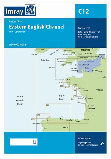 Imray C12 Chart - Eastern English Channel