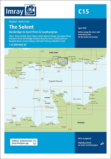 Imray C15 Chart - The Solent - Image 2