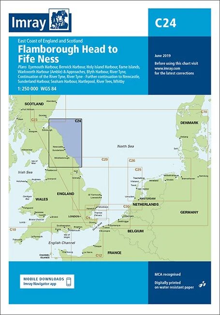 Imray C24 Chart - Flamborough Head to Fife Ness - Image 2
