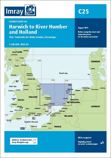 Imray C25 Chart - Harwich to River Humber and Holland - Image 2