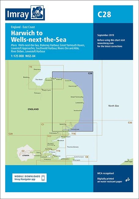 Imray C28 Chart - The East Coast - Image 2