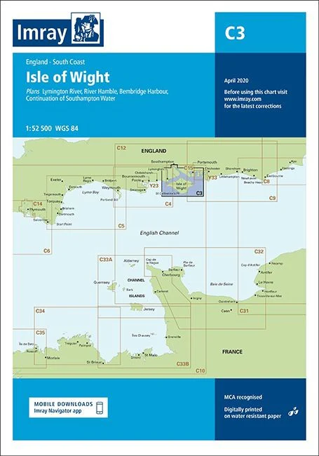 Imray C3 Chart - Isle of Wight - Image 2