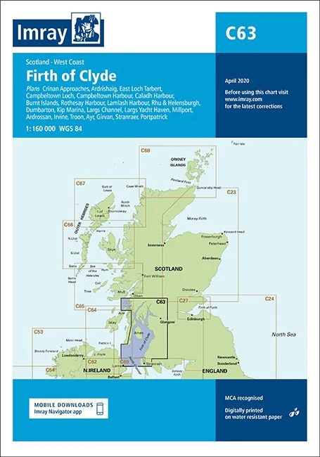 Imray C63 Chart - Firth of Clyde