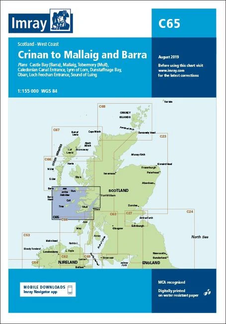 Imray C65 Chart - Crinan to Mallaig and Barra - Image 2