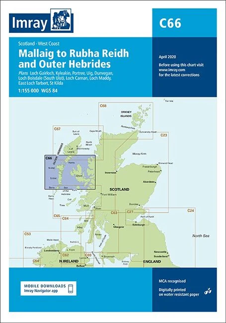 Imray C66 Chart - Mallaig to Rudha Reidh and Outer Hebrides - Image 2