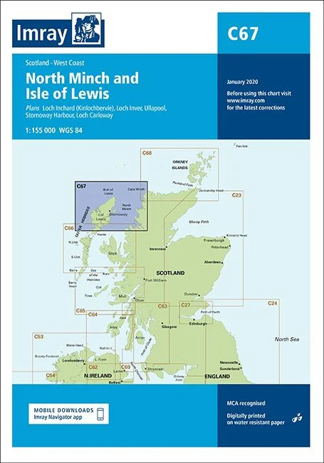 Imray C67 Chart - North Minch and Isle of Lewis