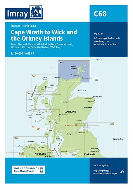 Imray C68 Chart - Cape Wrath to Wick and the Orkney Islands - Image 2