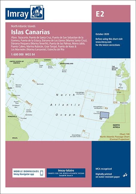 Imray E2 Chart - Islas Canarias