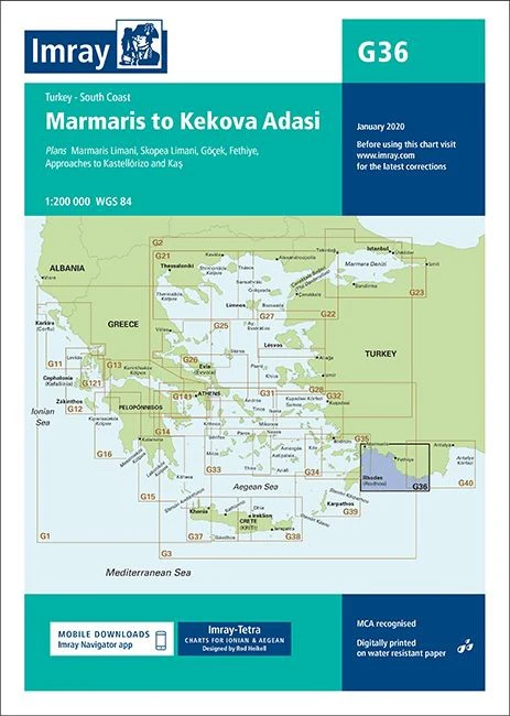 Imray G36 Chart - Marmaris to Kekova Adasi - Image 2