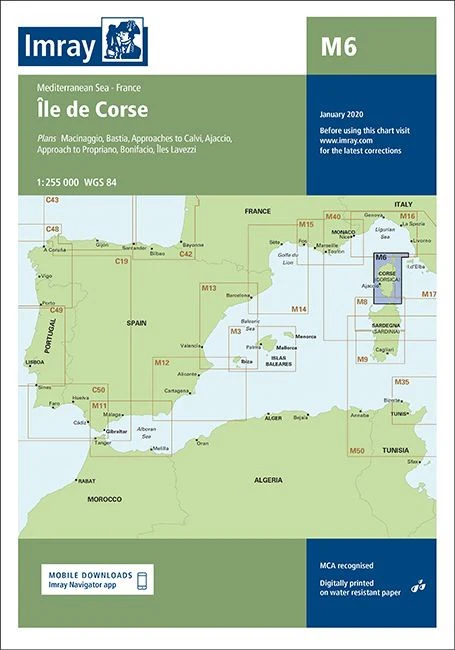 Imray M6 Chart - Ile de Corse