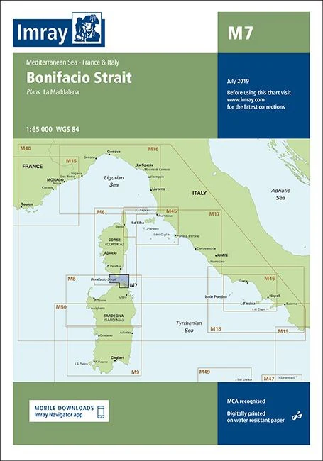 Imray M7 Chart - Bonifacio Strait - Image 2