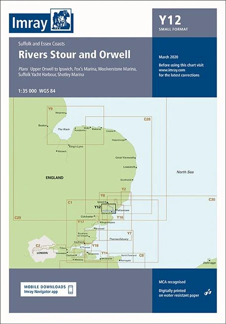 Imray Y12 Chart - Rivers Stour and Orwell - Image 2