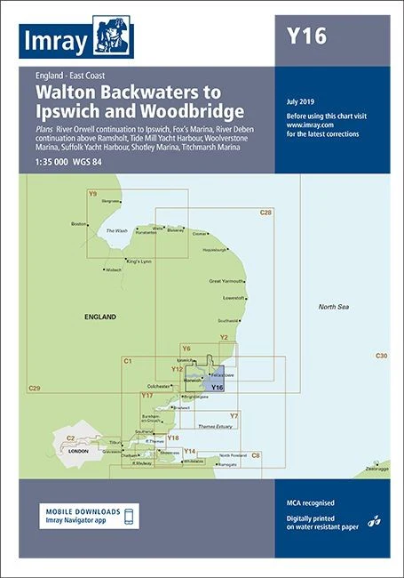 Imray Y16 Chart - Walton Backwaters to Ipswich and Woodbridge - Image 2