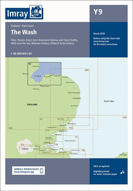 Imray Y9 Chart - The Wash - Image 2
