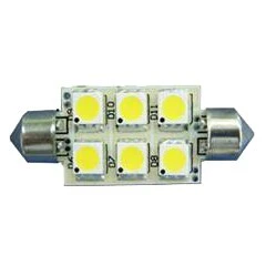 LED Festoon Bulb,10-30Volt giving 35 Lumens 44mm x 15mm.