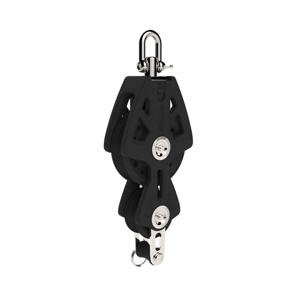 Lewmar 50mm Synchro Block - Single With Fiddle and Becket