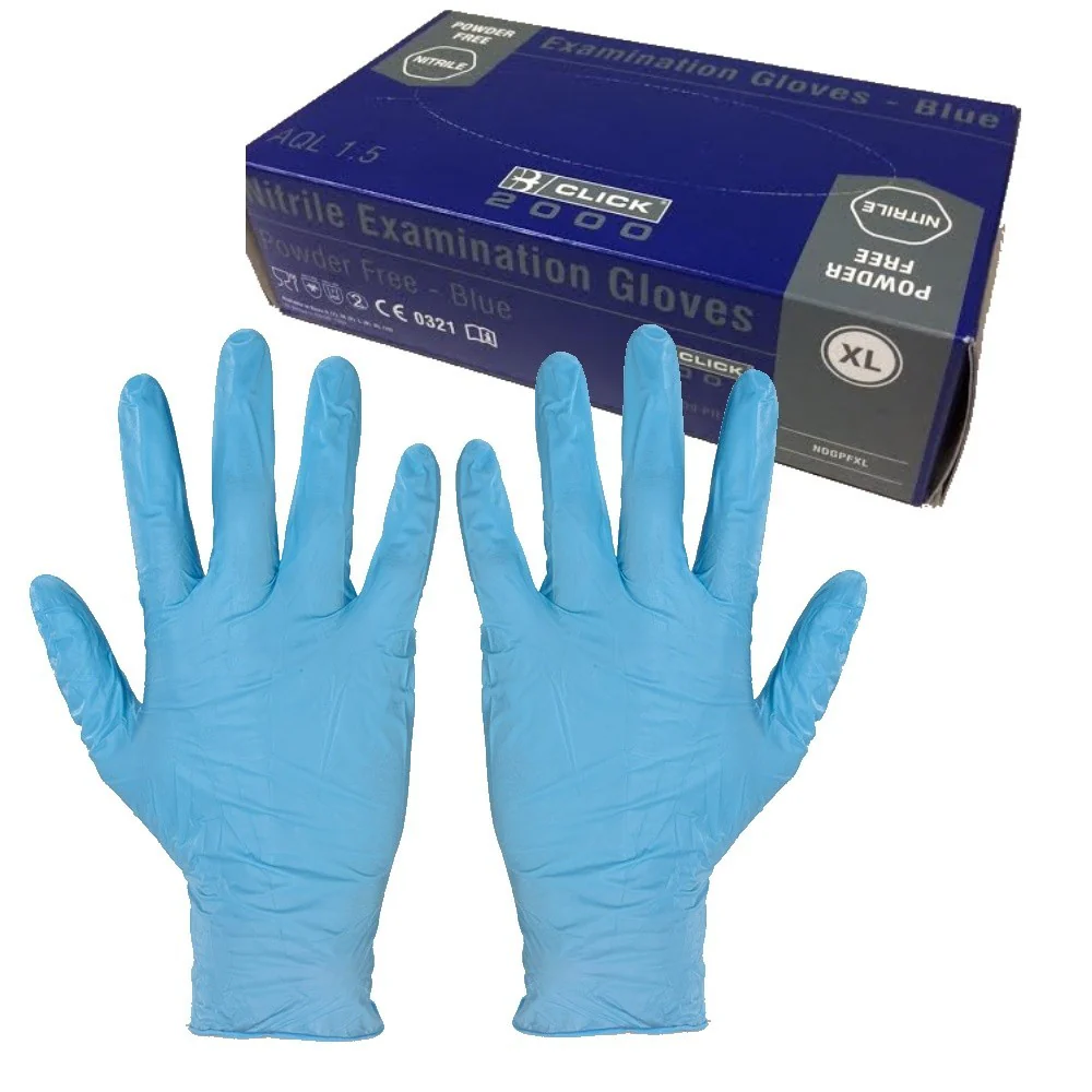 Nitrile Pwder Free Gloves (100 Pieces Box)