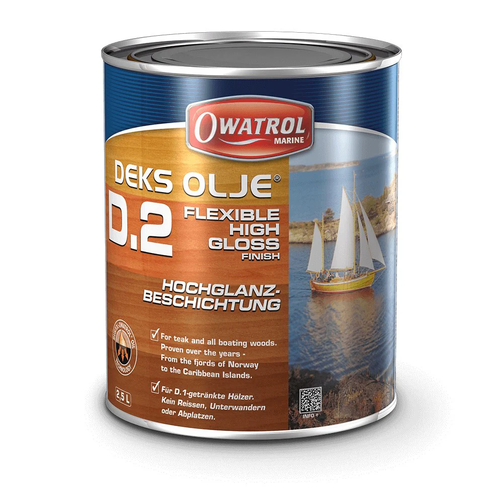 Owatrol Deks Olje D2 Wood Gloss Varnish - Image 8