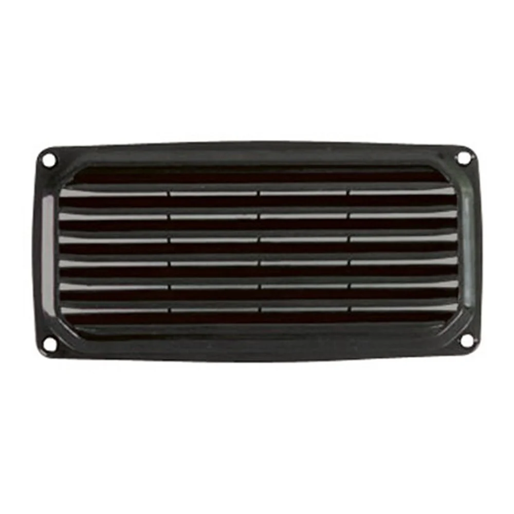 Plastic Black Louvre Vent Rectangular - 100mm x 200mm